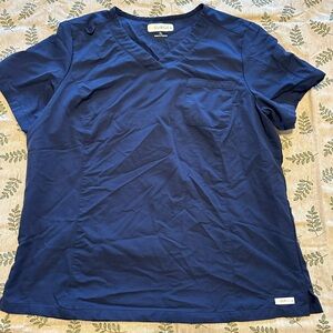 ReSurge Women's Navy Blue Scrub Top